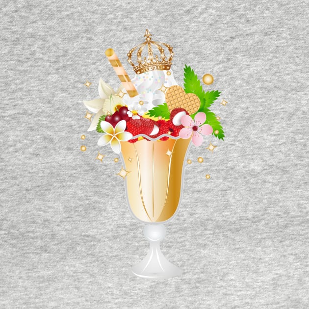 royally garnished sundae for ice cream lovers by Kisho